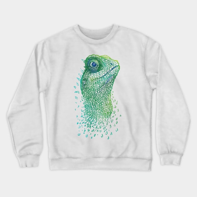 Lizard Crewneck Sweatshirt by Warbler Creative